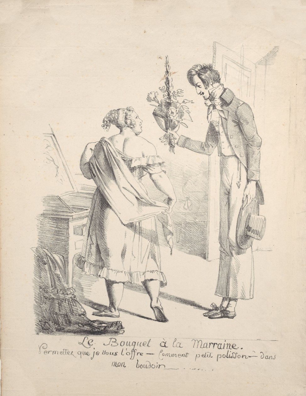 باقة العرابة ، كاليفورنيا. 1800-1825. بواسطة فيفانت دينون