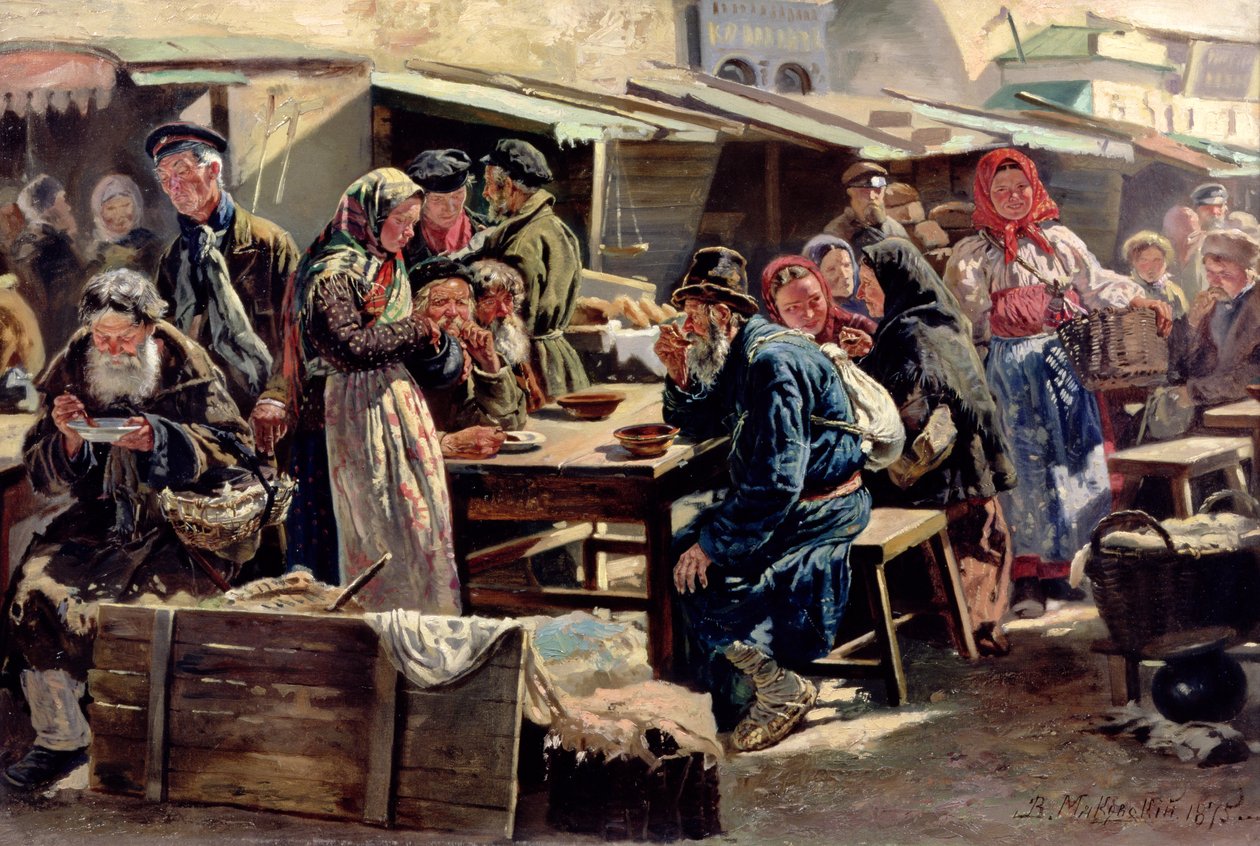 الوجبة ، 1875 بواسطة فلاديمير إيغوروفيتش ماكوفسكي