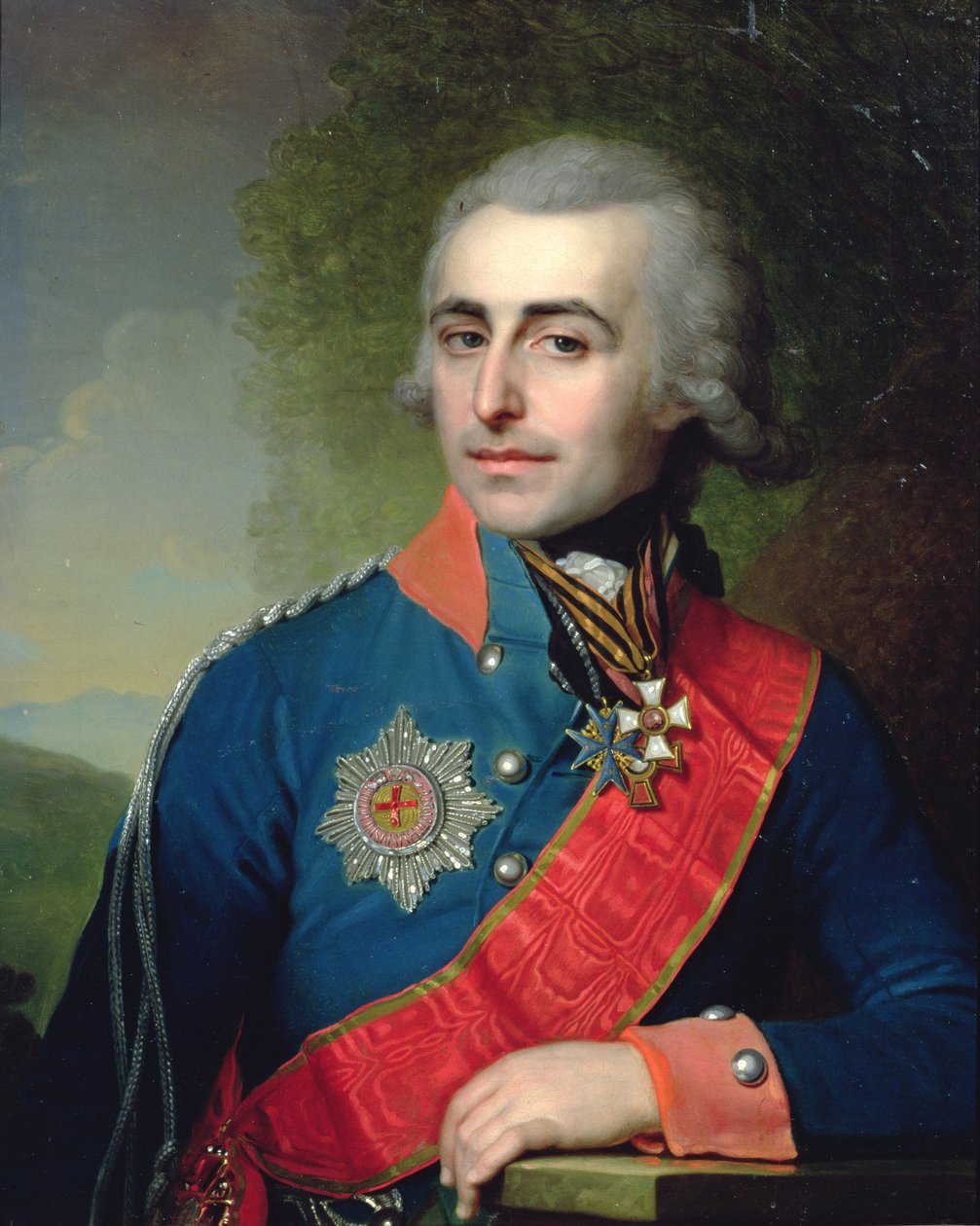صورة للكونت مساعد عام الكونت بيوتر تولستوي (1761-1844) 1799 بواسطة فلاديمير لوكيش بوروفيكوفسكي