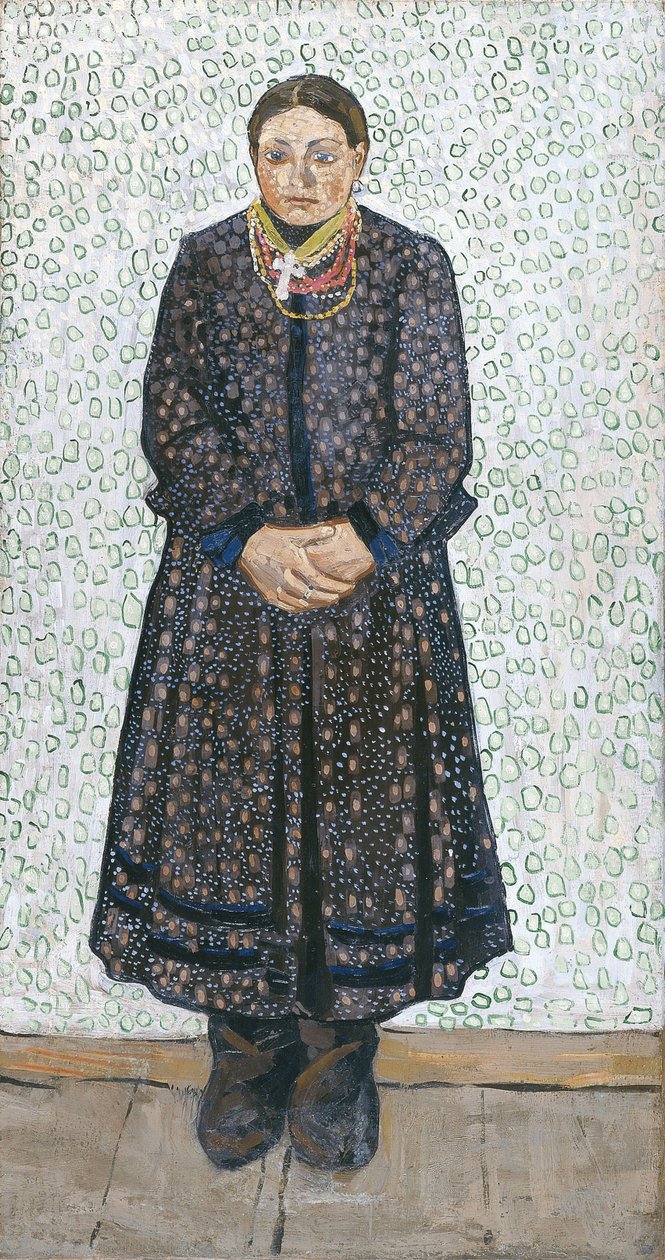فلاحة أوكرانية ، 1910-1911 بواسطة فلاديمير دافيدوفيتش بورليوك