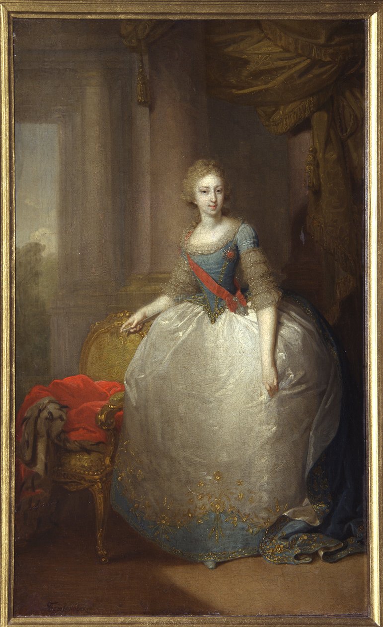 بورتريه دي هيلينا بافلوفنا دي روسي - الدوقة الكبرى إيلينا بافلوفنا من روسيا (1784-1803) - بينتور دي فلاديمير لوكيش بوروفيكوفسكي (1757-1825) - 1797 - huile sur toile - 58،5x36 سم - قصر متحف الدولة في الهواء الطلق غاتشينا ، سانت بطرسبورغ بواسطة فلاديمير لوكيش بوروفيكوفسكي
