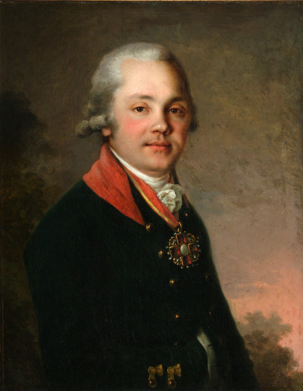صورة ألكسندر دميترييفيتش أرسينييف ، 1796-1797 بواسطة فلاديمير لوكيش بوروفيكوفسكي