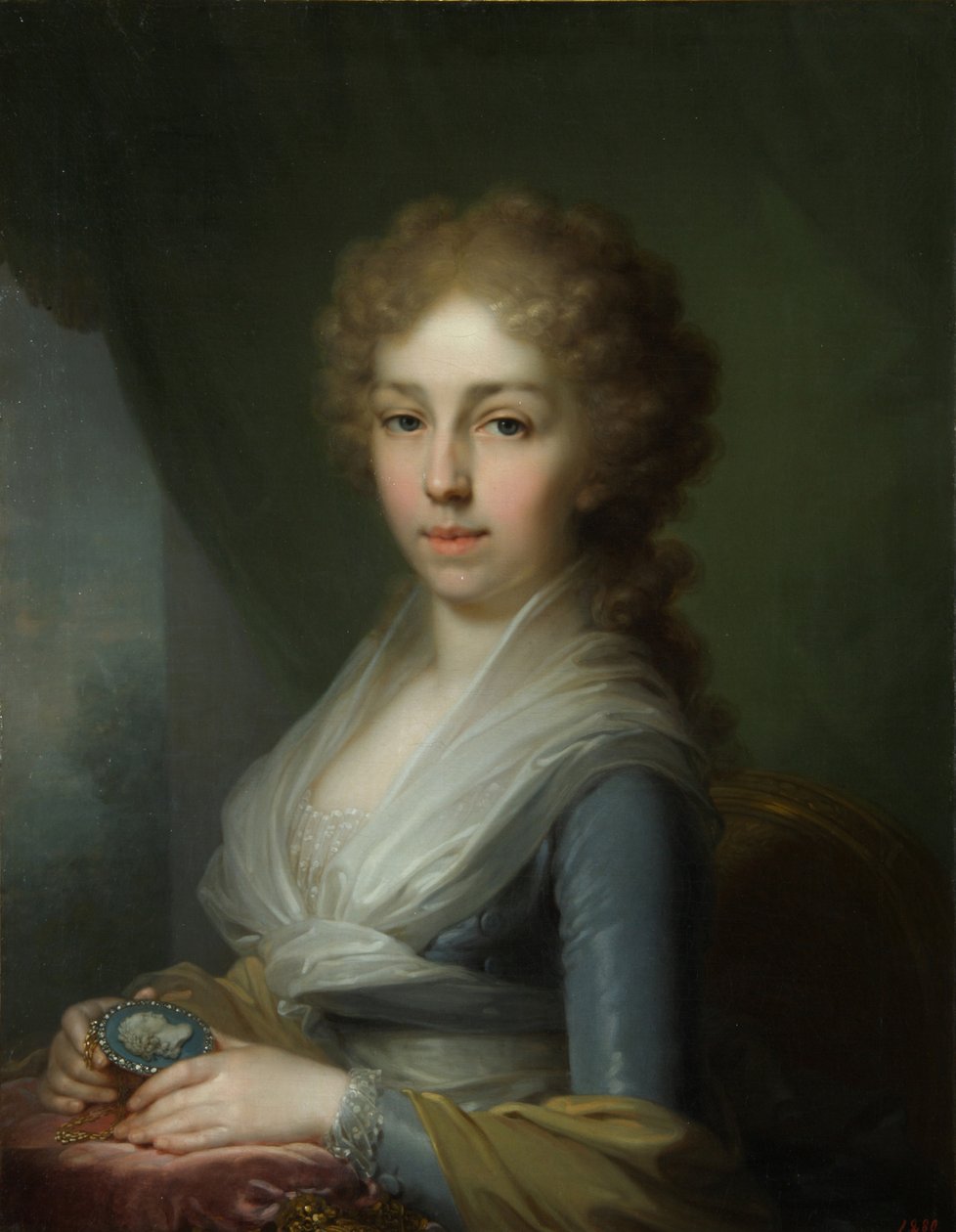 صورة الدوقة الكبرى إليزابيث أليكسيفنا 1779-1826 ، 1795 بواسطة فلاديمير لوكيش بوروفيكوفسكي