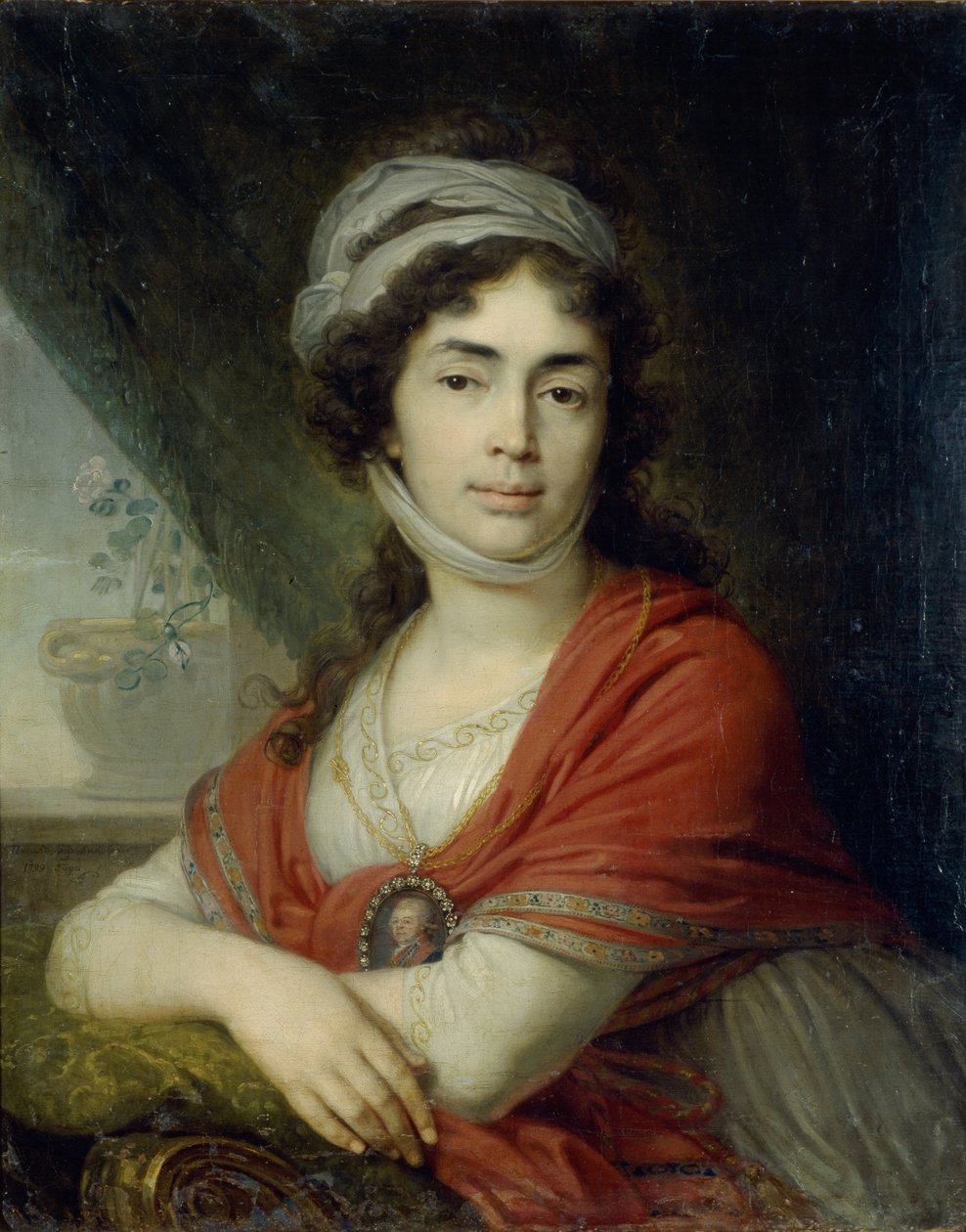 صورة ماريا مارفا دميترييفنا دونينا ، ني نوروفا ، 1799 بواسطة فلاديمير لوكيش بوروفيكوفسكي