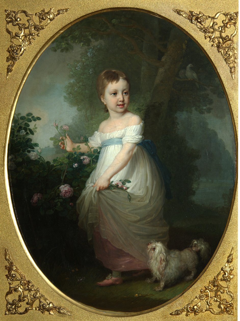 صورة ليلينا ناريشكينا كطفل ، أوائل 1790 بواسطة فلاديمير لوكيش بوروفيكوفسكي
