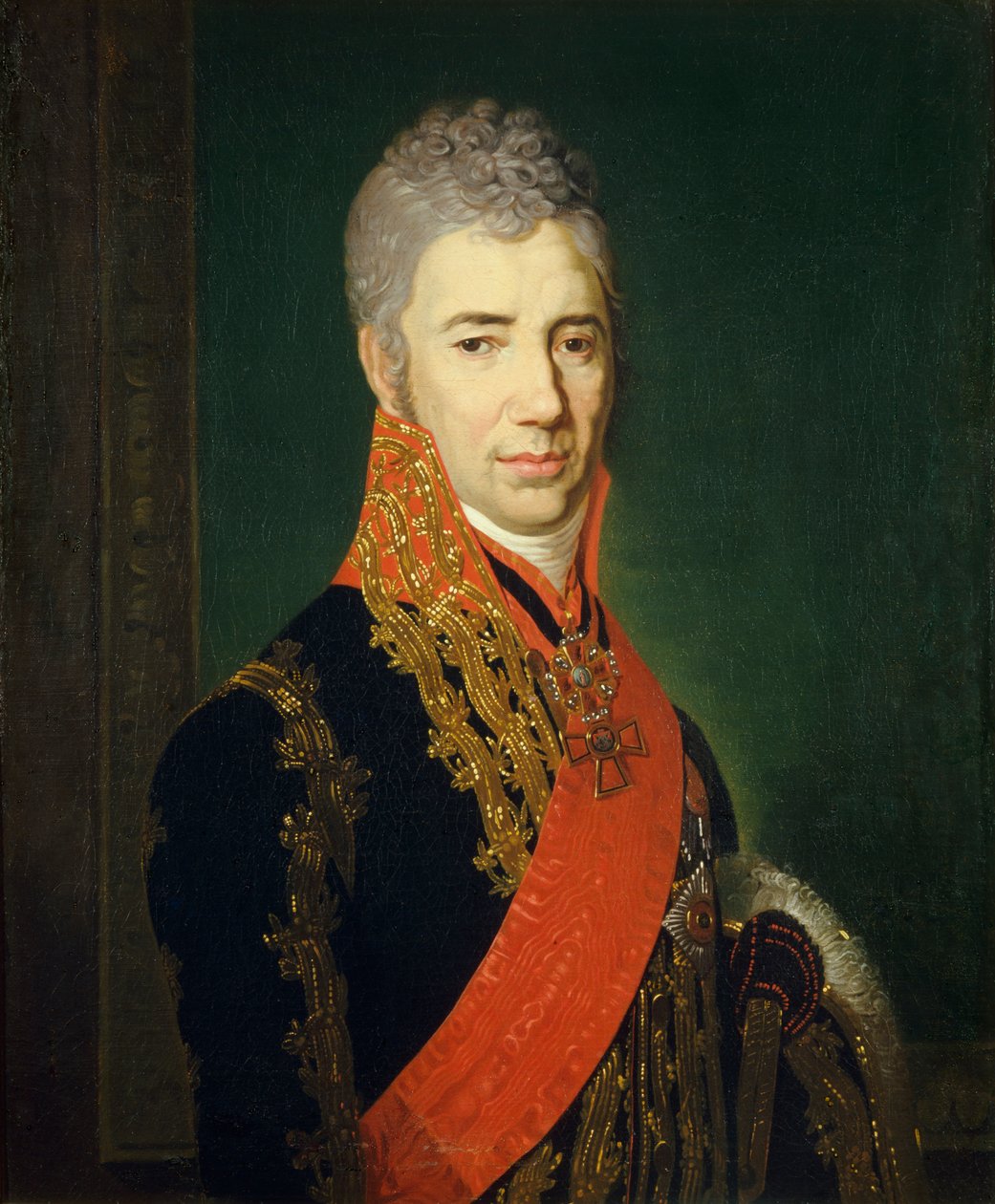 صورة لتاج اكويري سيرجي ايليتش موخانوف 1762-1842 بواسطة فلاديمير لوكيش بوروفيكوفسكي