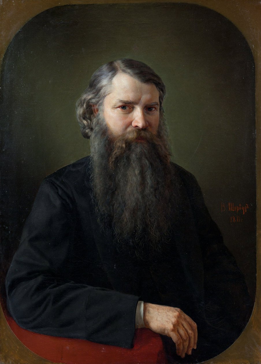 Portright of Ivan Egorovich Zabelin (1820-1908) par شيروود ، فلاديمير أوسيبوفيتش (1832-1897) بواسطة فلاديمير أوسيبوفيتش شيروود