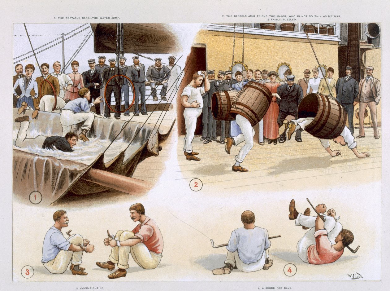 الرياضة ، من "P und O Pencillings" ج. 1891 بواسطة دبليو لويد