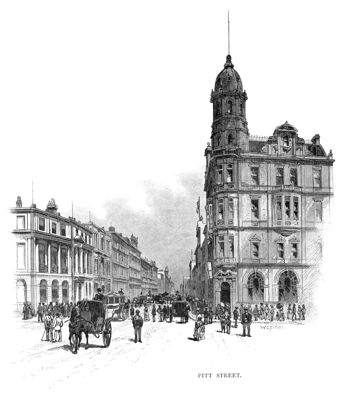 شارع بيت ، سيدني ، نيو ساوث ويلز ، أستراليا ، 1886. بواسطة مرحاض فيتلر