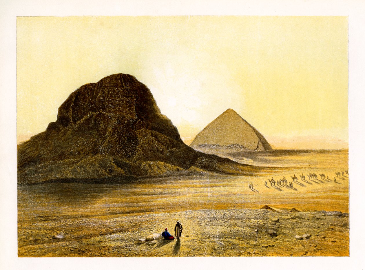 أهرامات داشور ، مصر ، c1870. بواسطة دبليو ديكنز