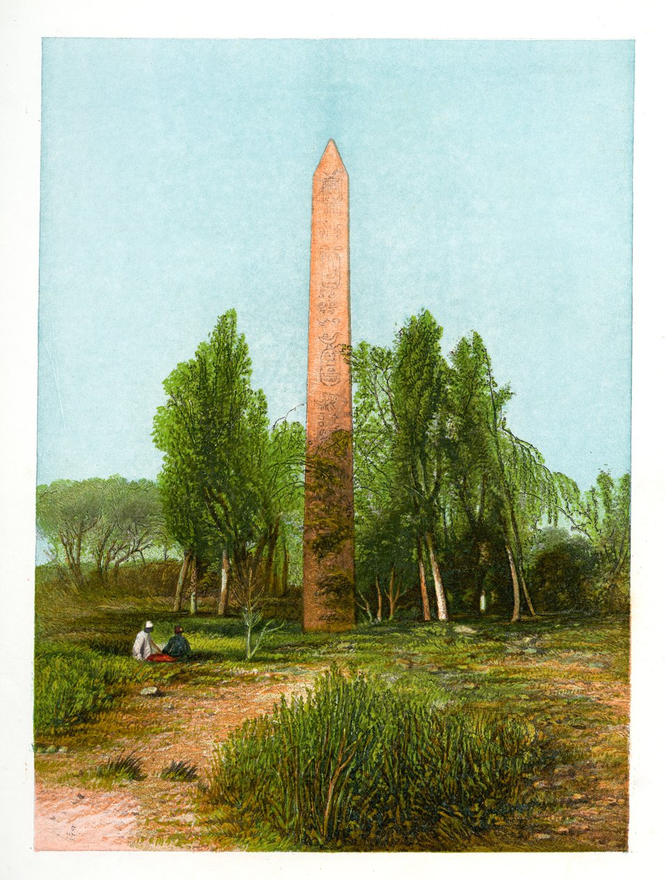 مسلة بمصر الجديدة ، مصر ، c1870. بواسطة دبليو ديكنز