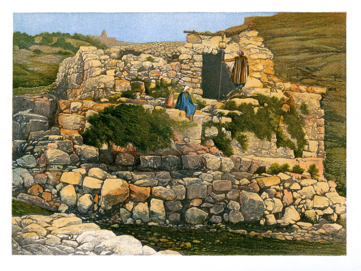 بئر إن روجيل ، القدس ، c1870. بواسطة دبليو ديكنز