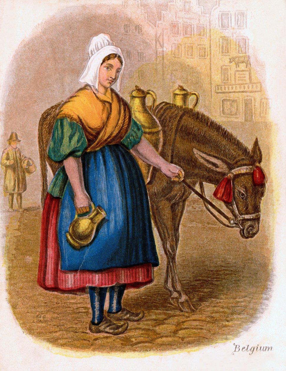 الحليب البلجيكي- امرأة ، 1809. بواسطة دبليو ديكس