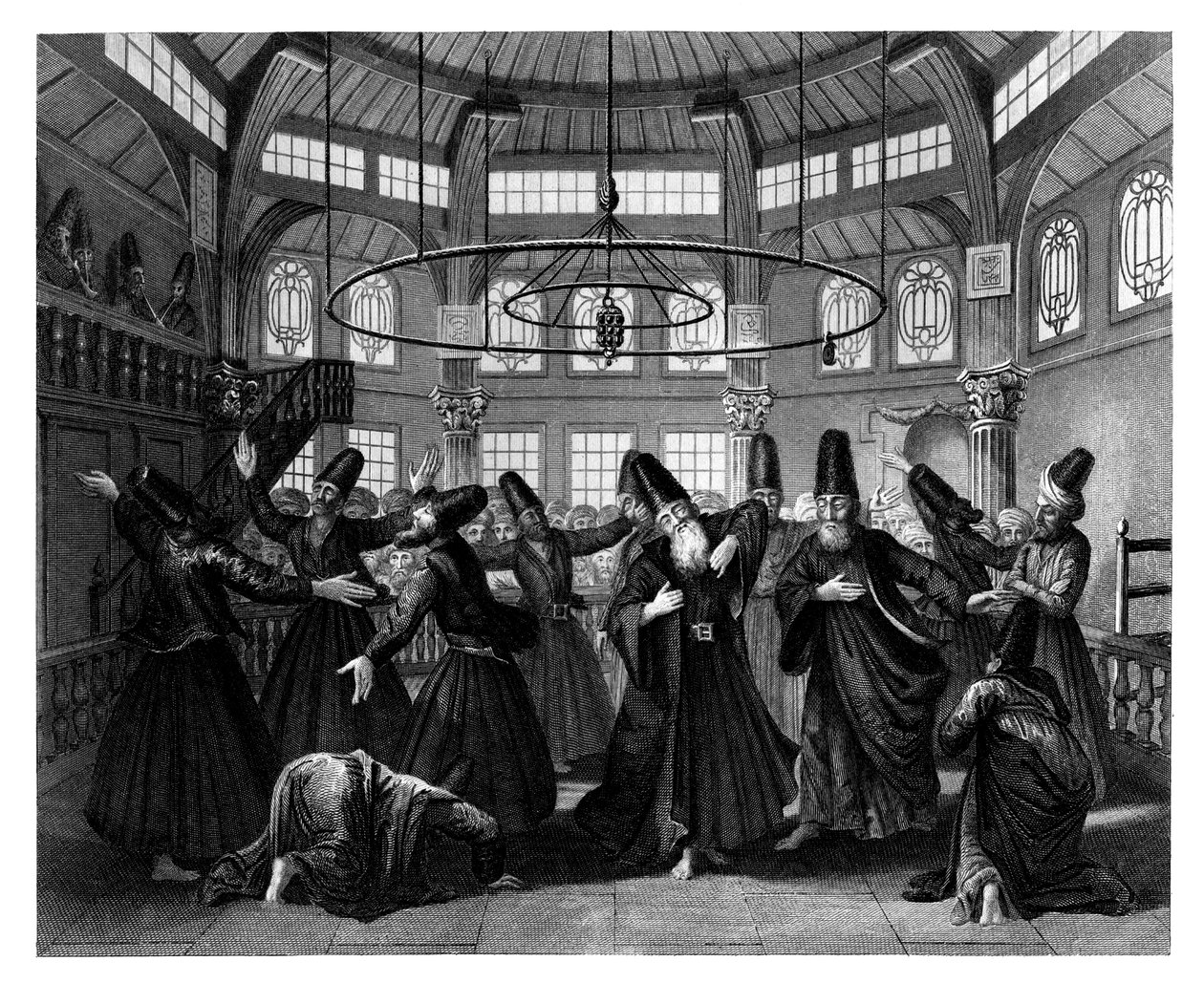 رقصة الدراويش ، c1870. بواسطة دبليو فورست