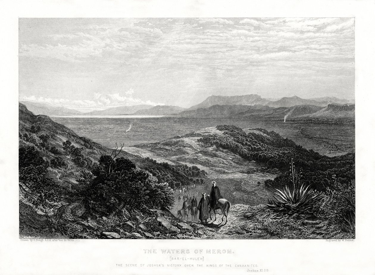 مياه ميروم ، فلسطين ، 1887 بواسطة دبليو فورست
