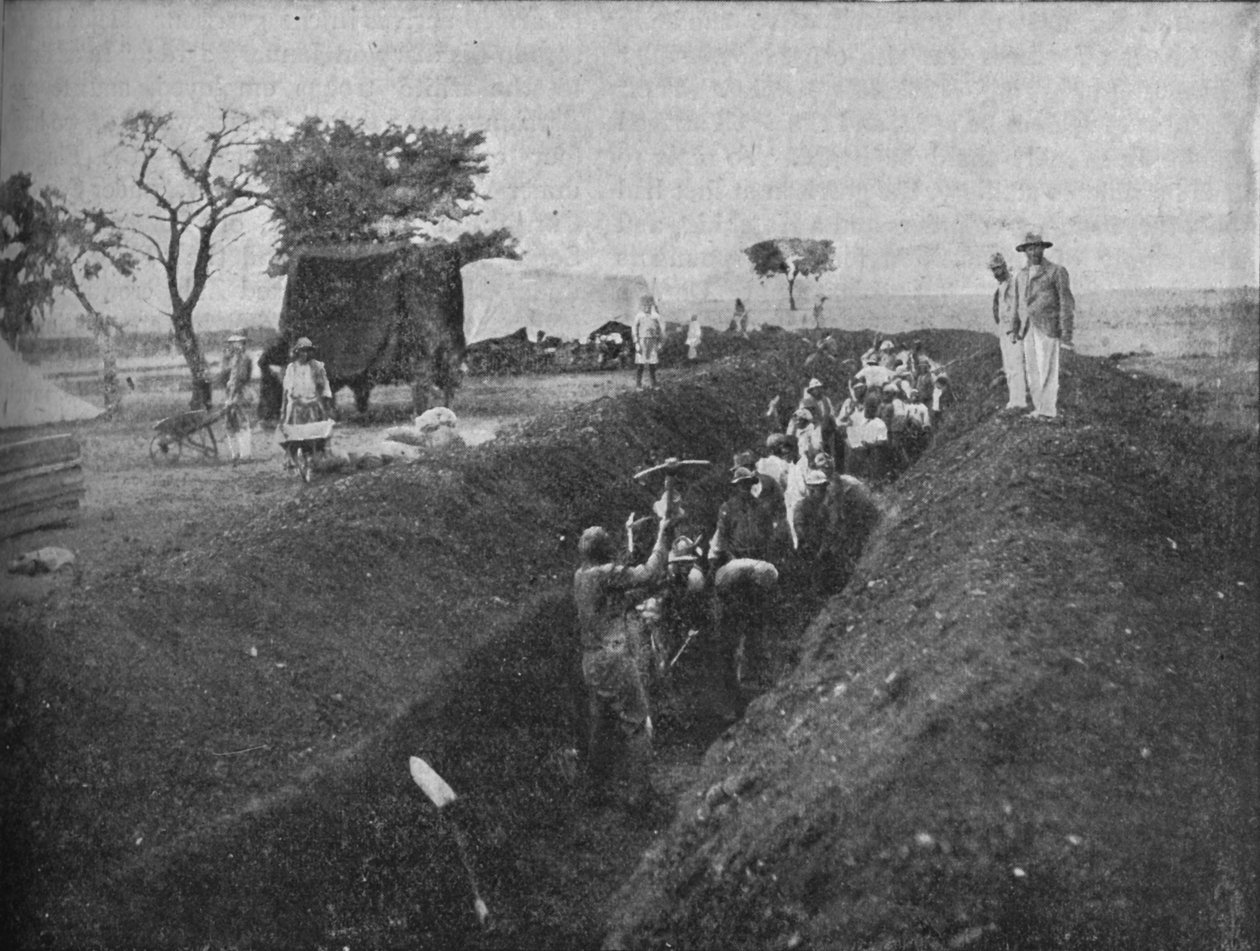 Mafeking: السكان الأصليون حفر خندق ، 1902 بواسطة WH WHes