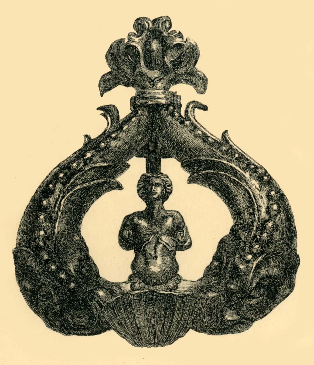 مطرقة باب برونزية ، c1550-1600 ، 1881. بواسطة دبليو حربوت