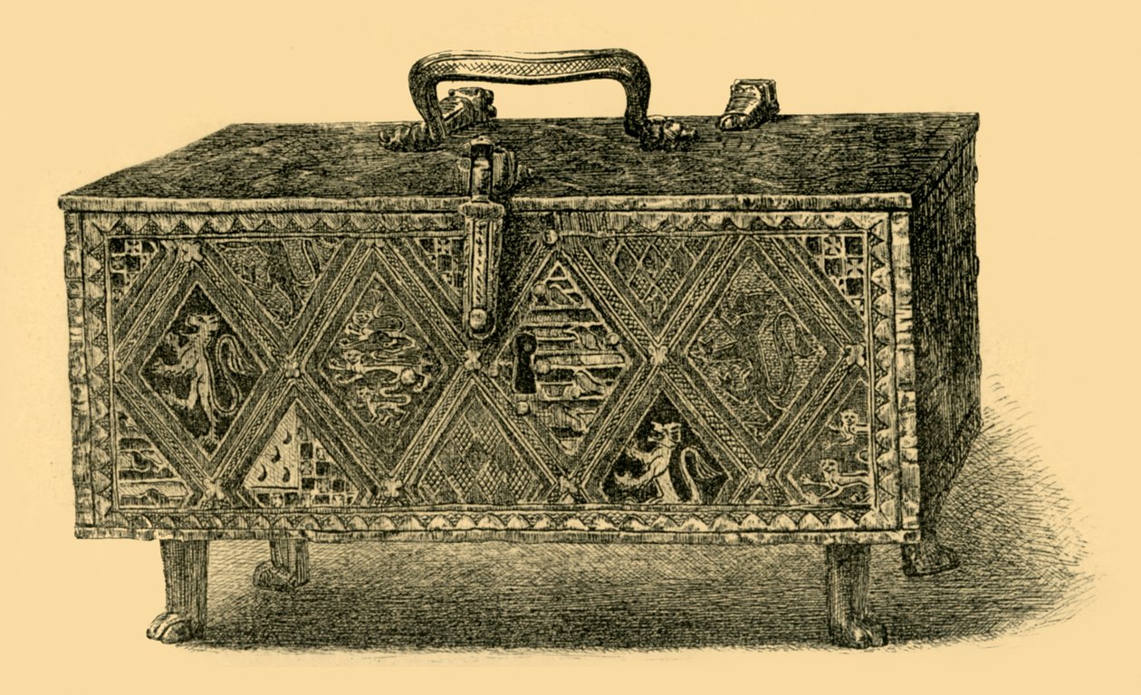 The Valence Casket، c1305-1312، 1881. بواسطة دبليو حربوت