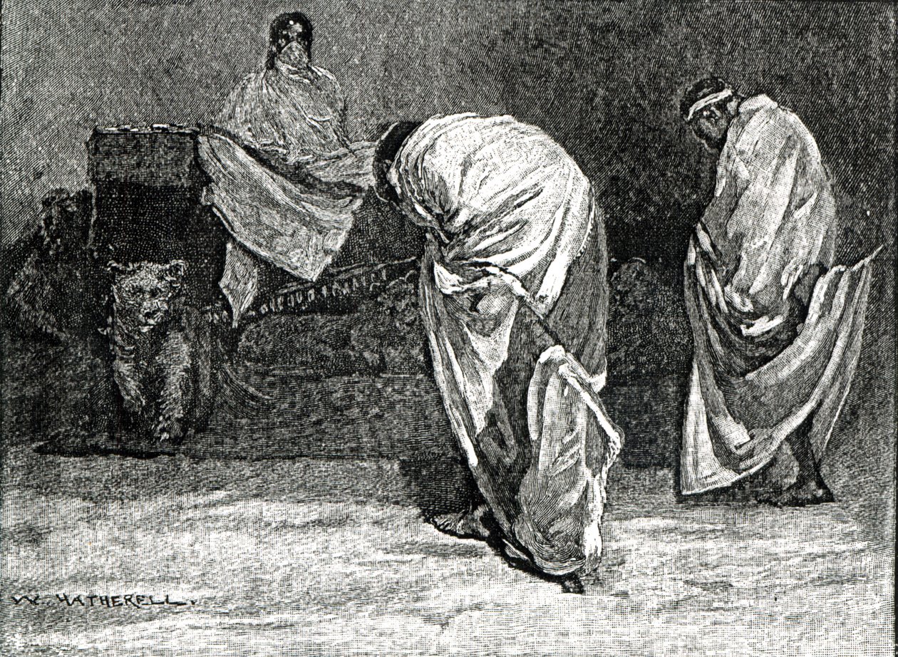 الإمبراطور ثيودور يمنح جمهورًا من `` تاريخ كاسيل المصور لإنجلترا &39;&39; ، 1866 بواسطة دبليو هيثرل
