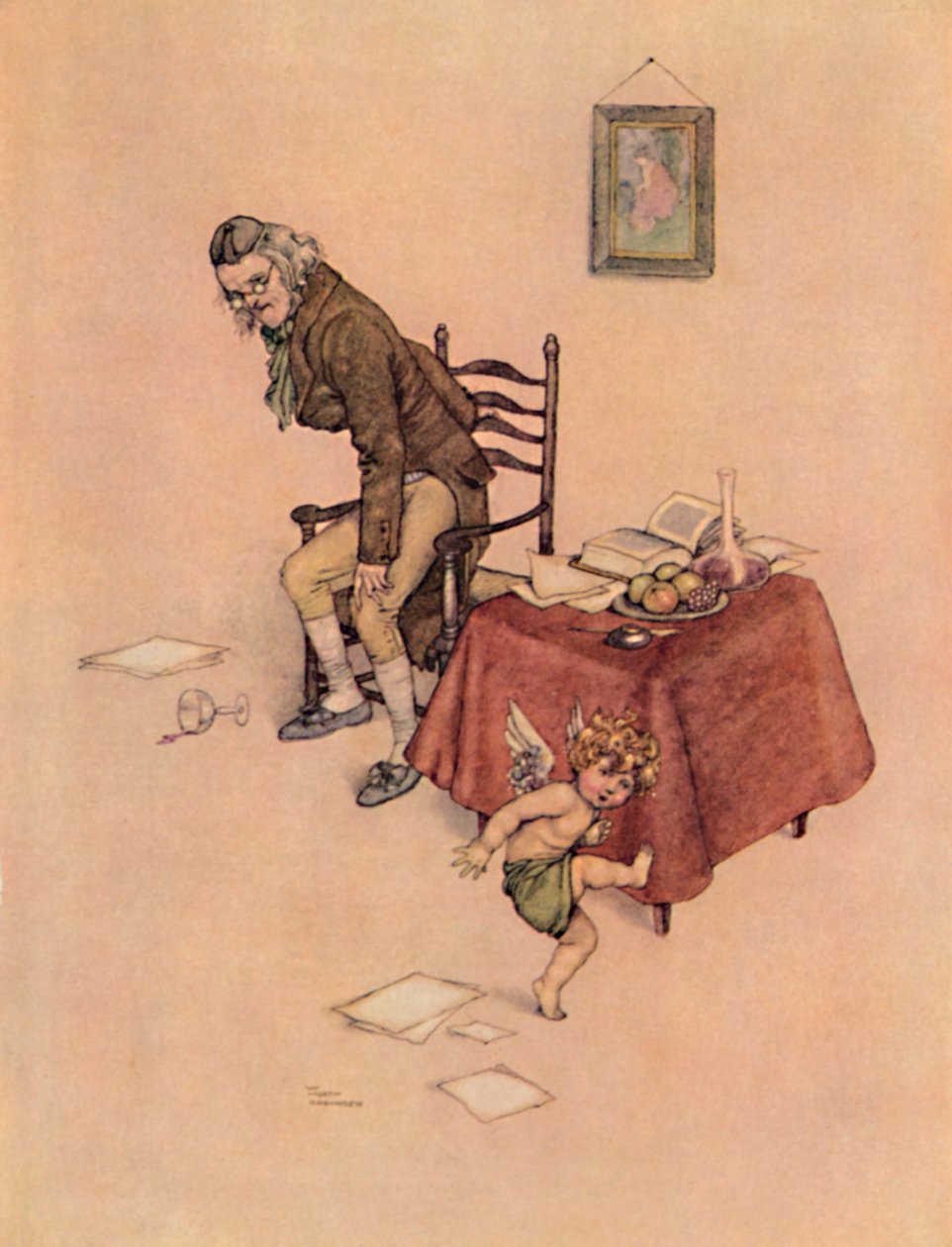 قفز من حضن مانس القديم ورقص حوله على الأرض ، c1930 بواسطة وليام هيث روبنسون