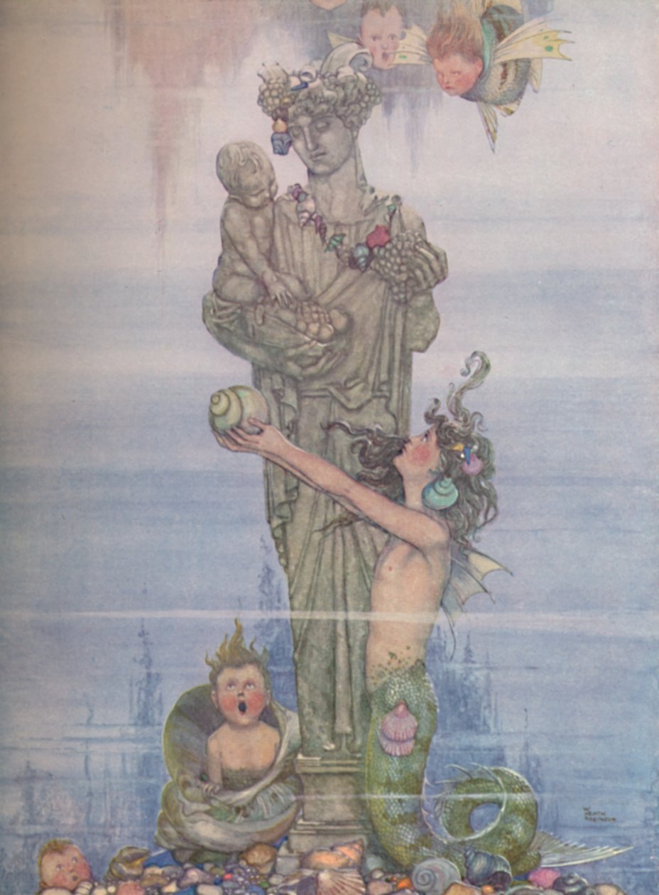 أعادت التمثال إلى حديقتها ، c1930 بواسطة وليام هيث روبنسون