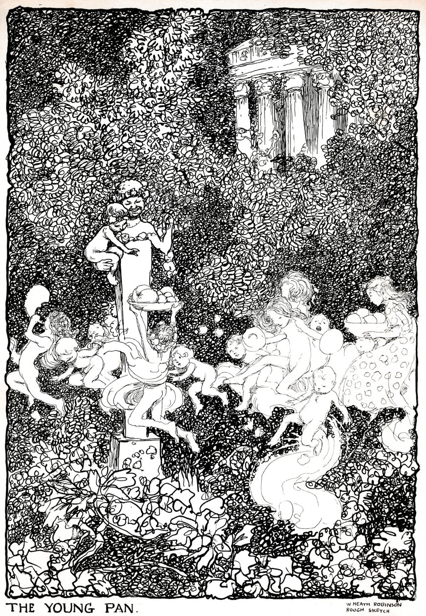 The Young Pan - المرحلة الأولى ، c1920 بواسطة وليام هيث روبنسون