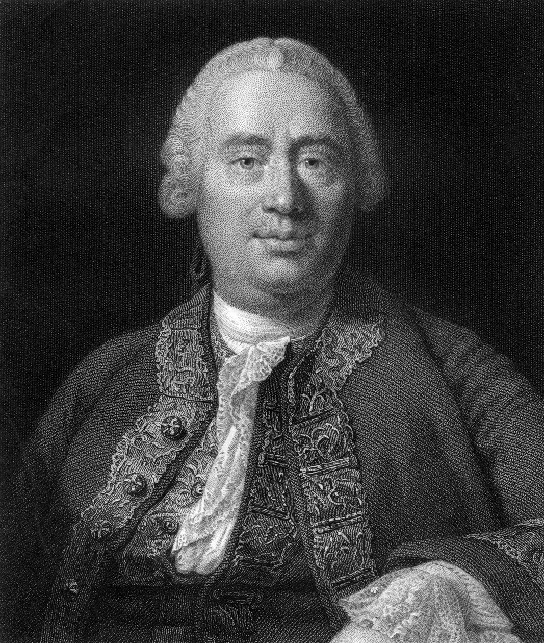 ديفيد هيوم ، الفيلسوف والاقتصادي والمؤرخ الاسكتلندي في القرن الثامن عشر ، 1845 بواسطة دبليو هول