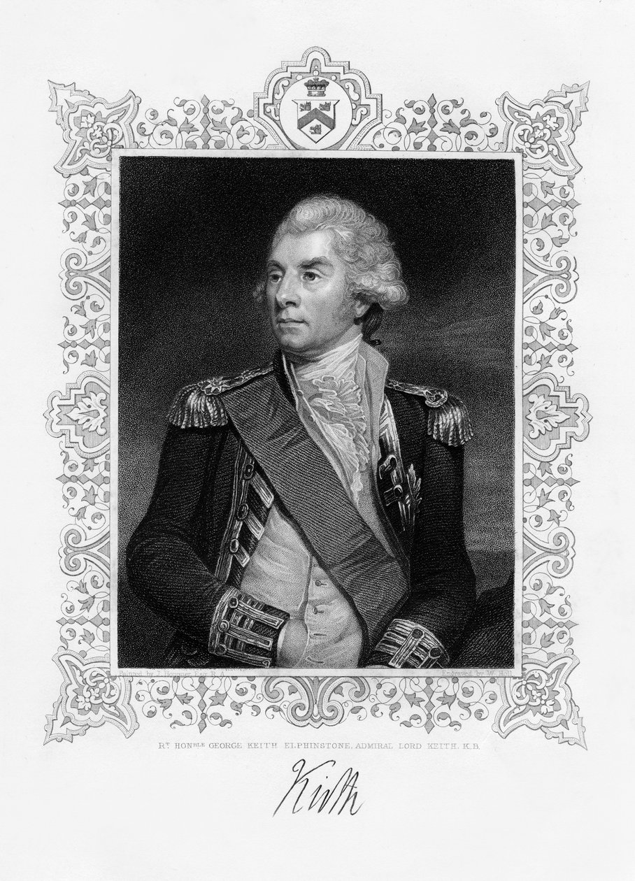 جورج كيث إلفينستون ، 1st Viscount Keith ، أميرال بريطاني ، القرن التاسع عشر. بواسطة دبليو هول