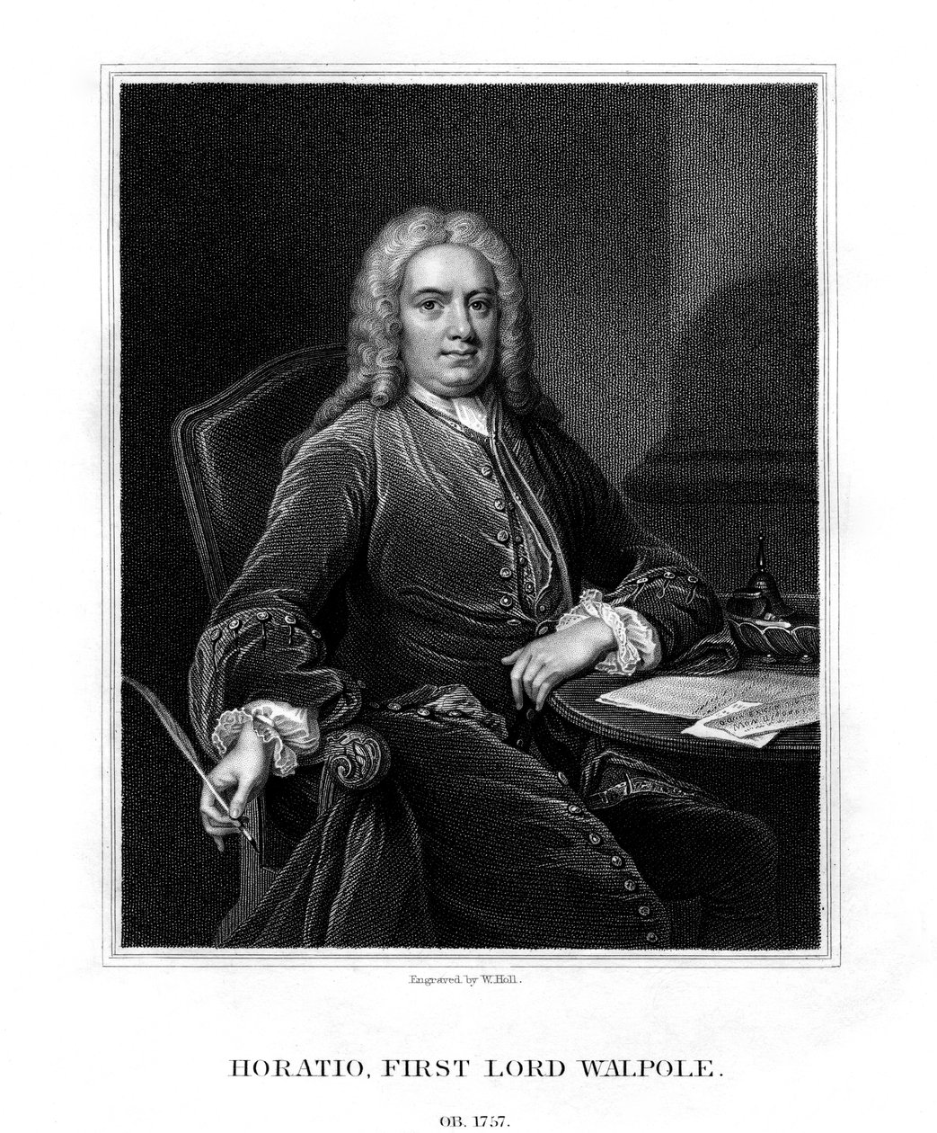 هوراشيو والبول ، البارون والبول الأول من Wolterton ، دبلوماسي وسياسي إنجليزي ، 1831. بواسطة دبليو هول
