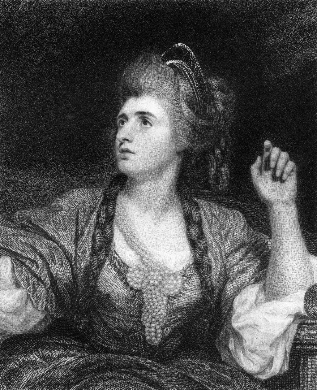 سارة سيدونز ، الممثلة المأساوية الإنجليزية ، 1836. بواسطة دبليو هول