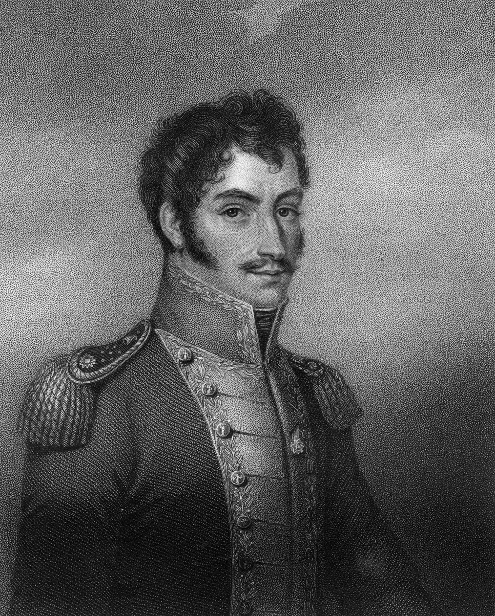 سيمون بوليفار ، ثوري أمريكا الجنوبية في القرن التاسع عشر ، 1836. بواسطة دبليو هول