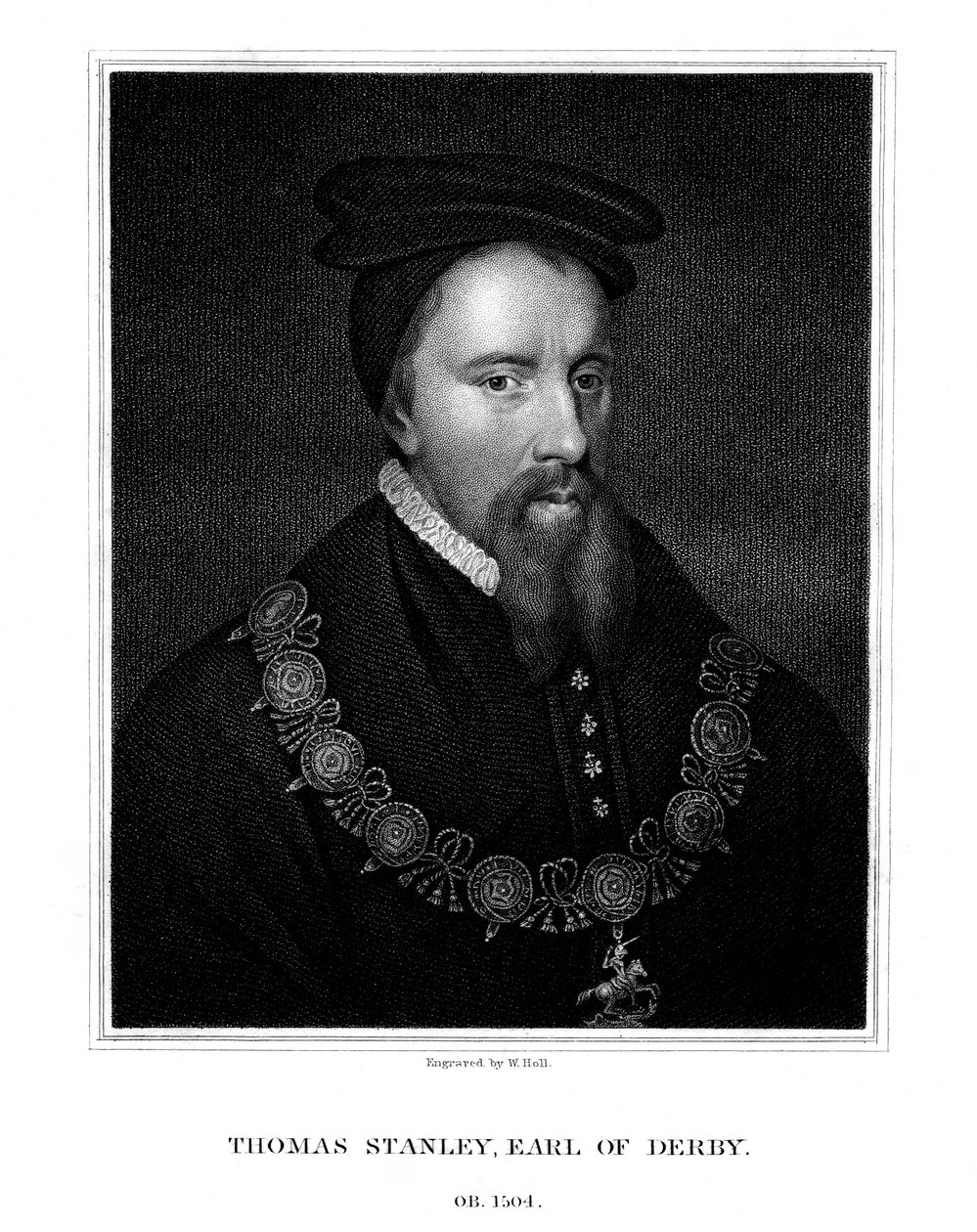 توماس ستانلي ، إيرل ديربي الأول ، النبيل الإنجليزي ، 1827. بواسطة دبليو هول