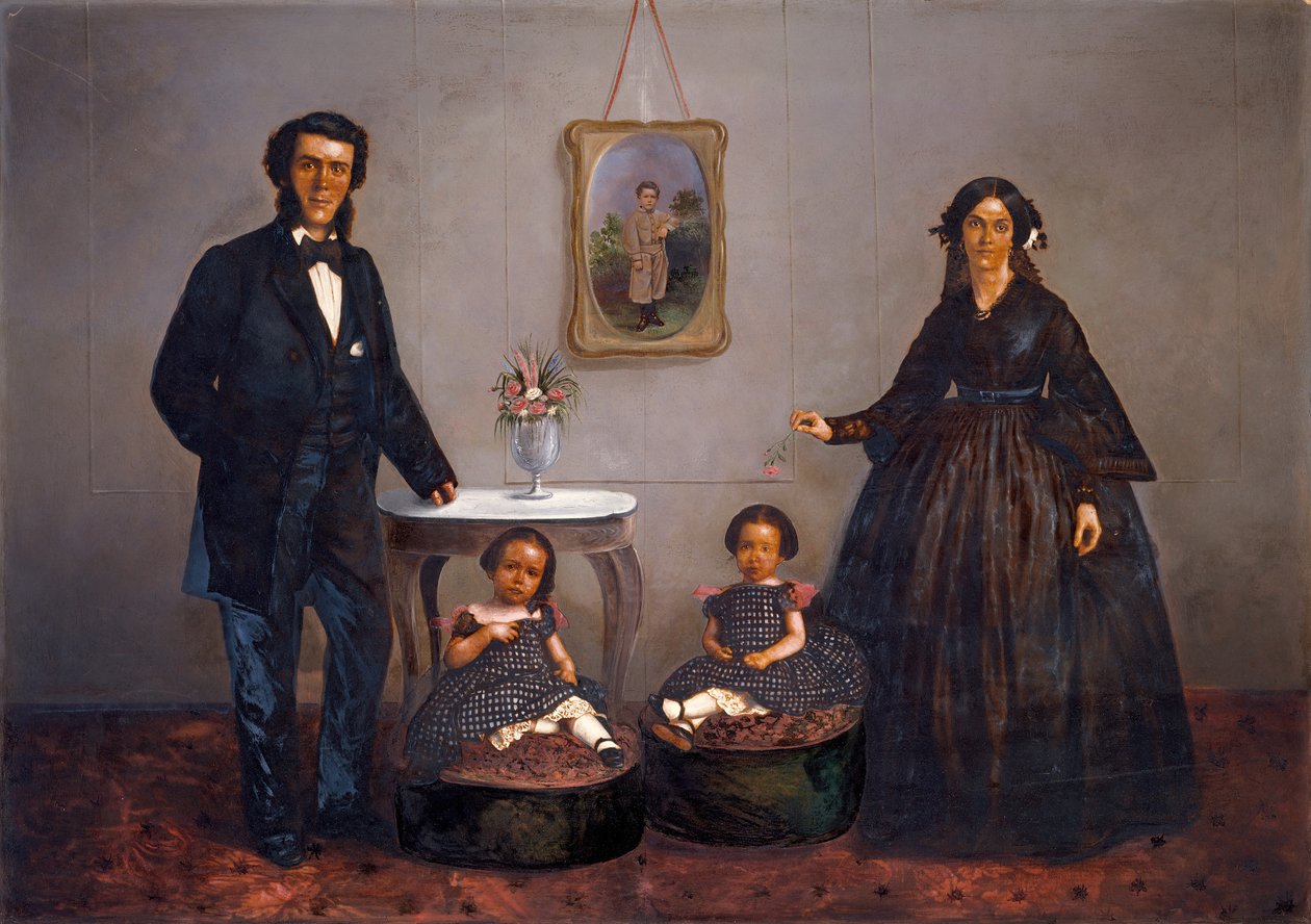 صورة عائلية ، كاليفورنيا. 1855 بواسطة دبليو بيني