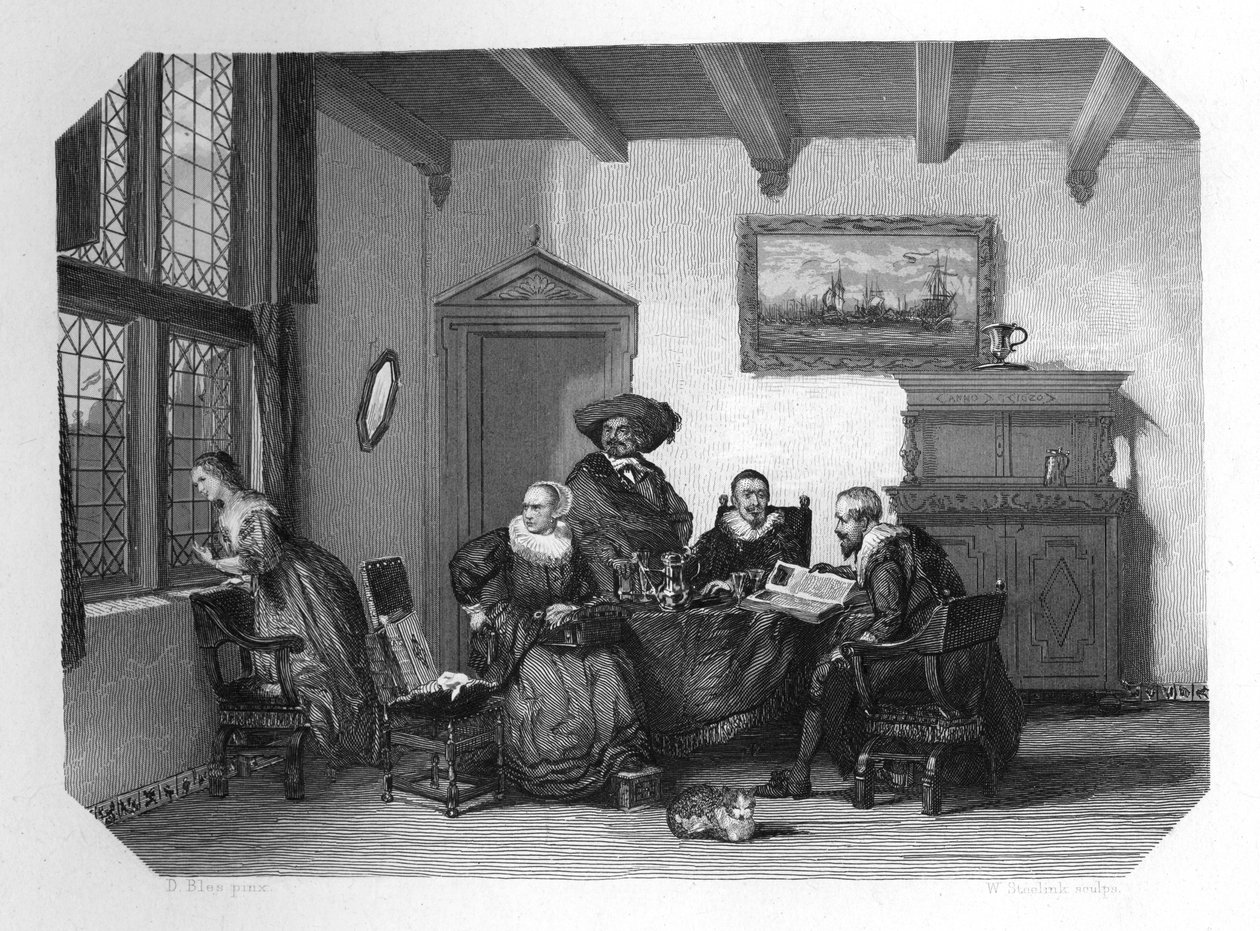 عائلة هولندية قديمة ، c1870 بواسطة دبليو ستيلنك