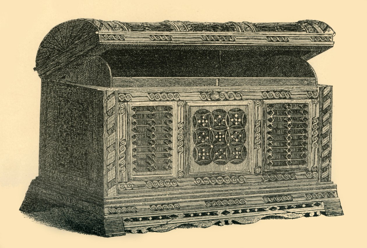 صندوق مخرم منحوت ، 1500-c1860 ، 1881. بواسطة دبليو تاكر