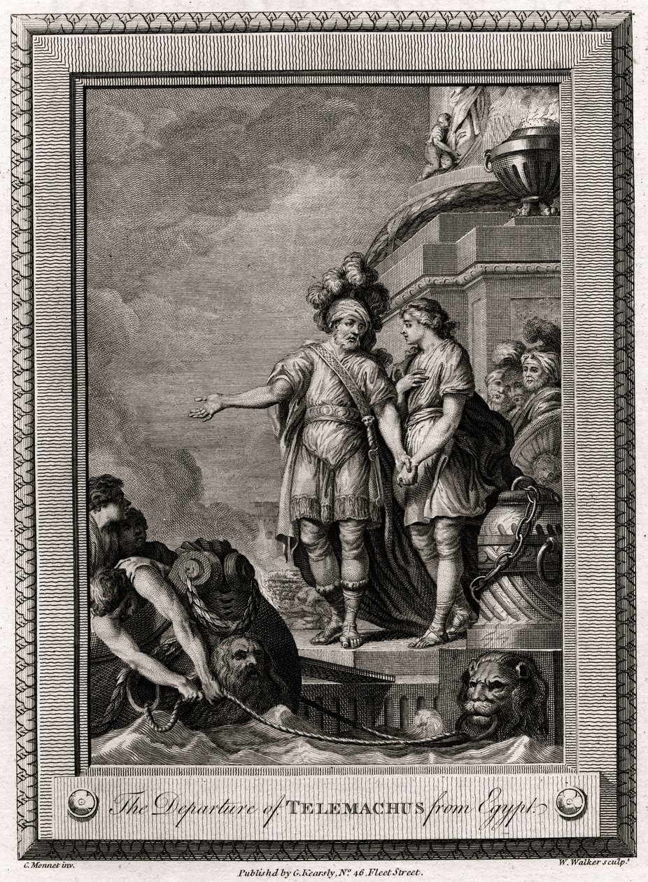 رحيل تيليماكوس من مصر 1775 بواسطة دبليو ووكر