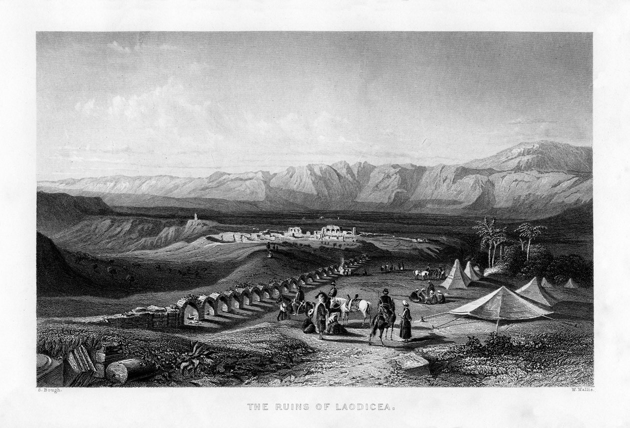 أطلال Laodicea ، 1887. بواسطة دبليو واليس