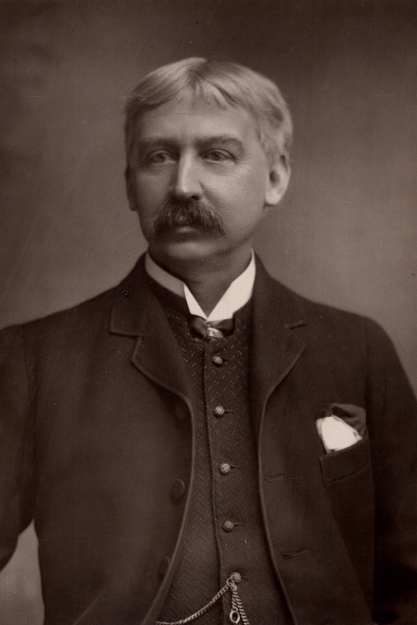"(فرانسيس) بريت هارت (1836-1902) محرر وكاتب قصة أمريكي (Woodburytype) بواسطة W و D (بعد) داوني