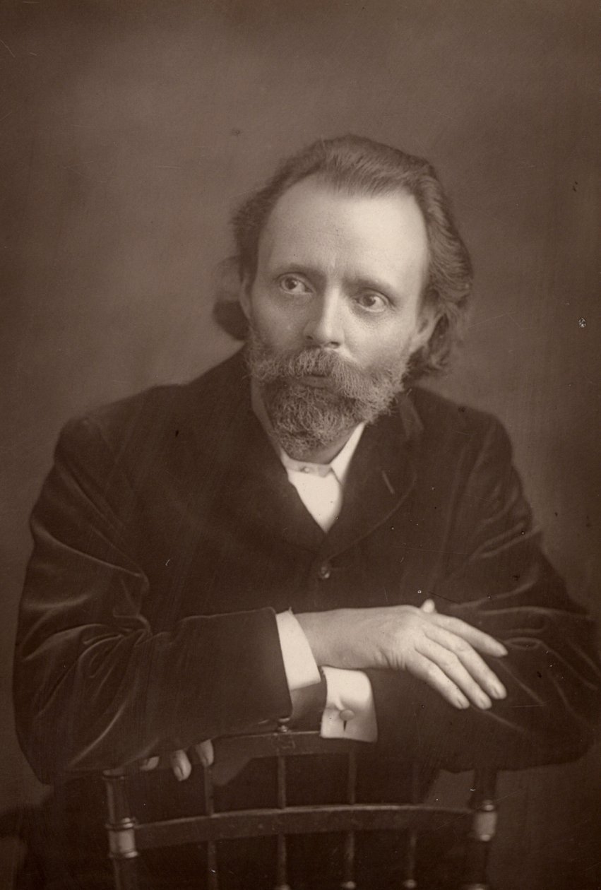 "" (توماس هنري) هول كاين (1853-1931) روائي إنجليزي. رفيق دانتي غابرييل روسيتي في نهاية حياة الأخير (1881-1882) (woodburytype) بواسطة W و D (بعد) داوني