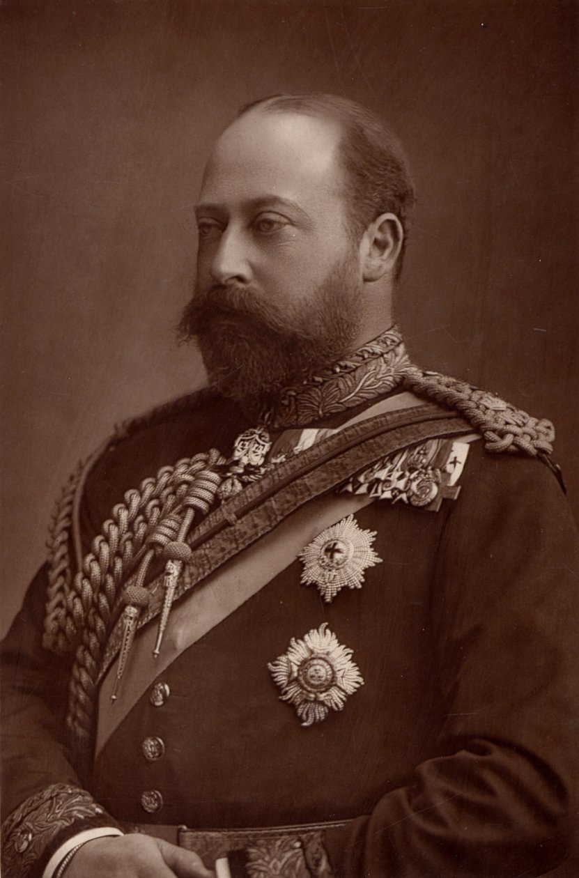 "" إدوارد السابع (1841-1910) ملك المملكة المتحدة من عام 1901 ، بينما كان لا يزال أمير ويلز. (وودبريتيبي) بواسطة W و D (بعد) داوني