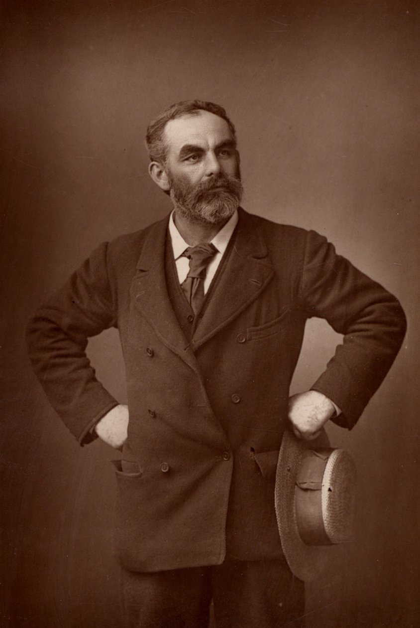 جون بيرنز (1858-1943) سياسي إنكليزي من حزب العمل (اشتراكي). (وودبريتيبي) بواسطة W و D (بعد) داوني