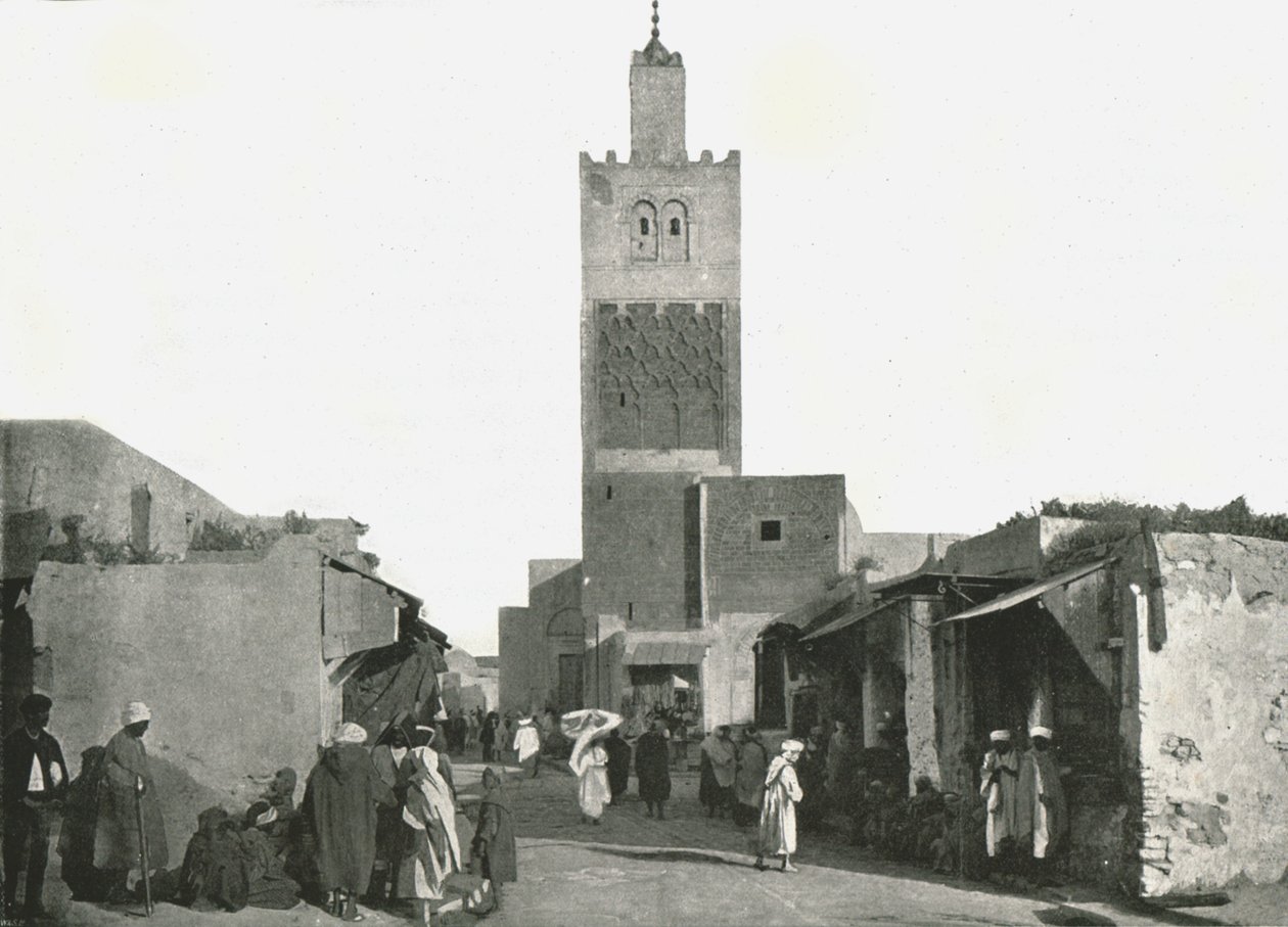 شارع في تونس ، تونس ، 1895. بواسطة W and S Ltd