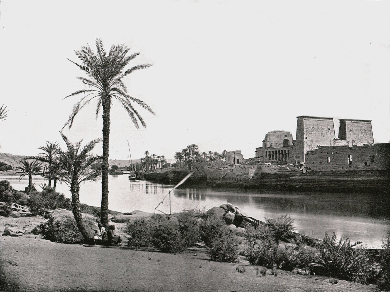 معبد إيزيس ، فيلة ، مصر ، 1895. بواسطة W and S Ltd