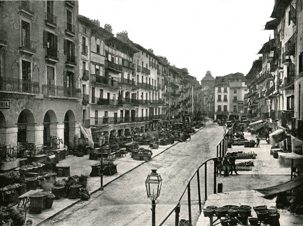 The Market Place ، سرقسطة ، إسبانيا ، 1895. بواسطة W and S Ltd