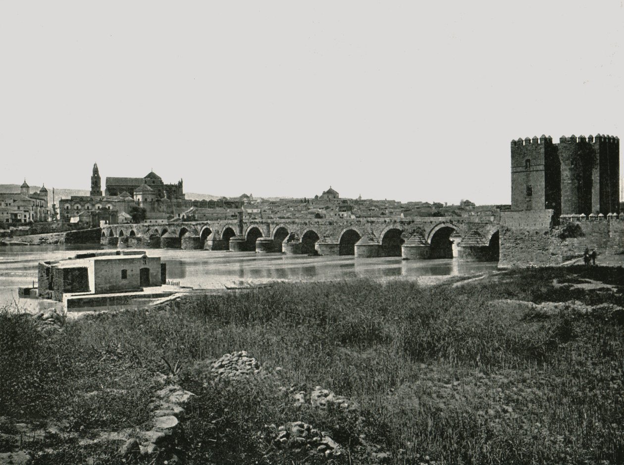 الجسر الروماني ، قرطبة ، إسبانيا ، 1895. بواسطة W and S Ltd