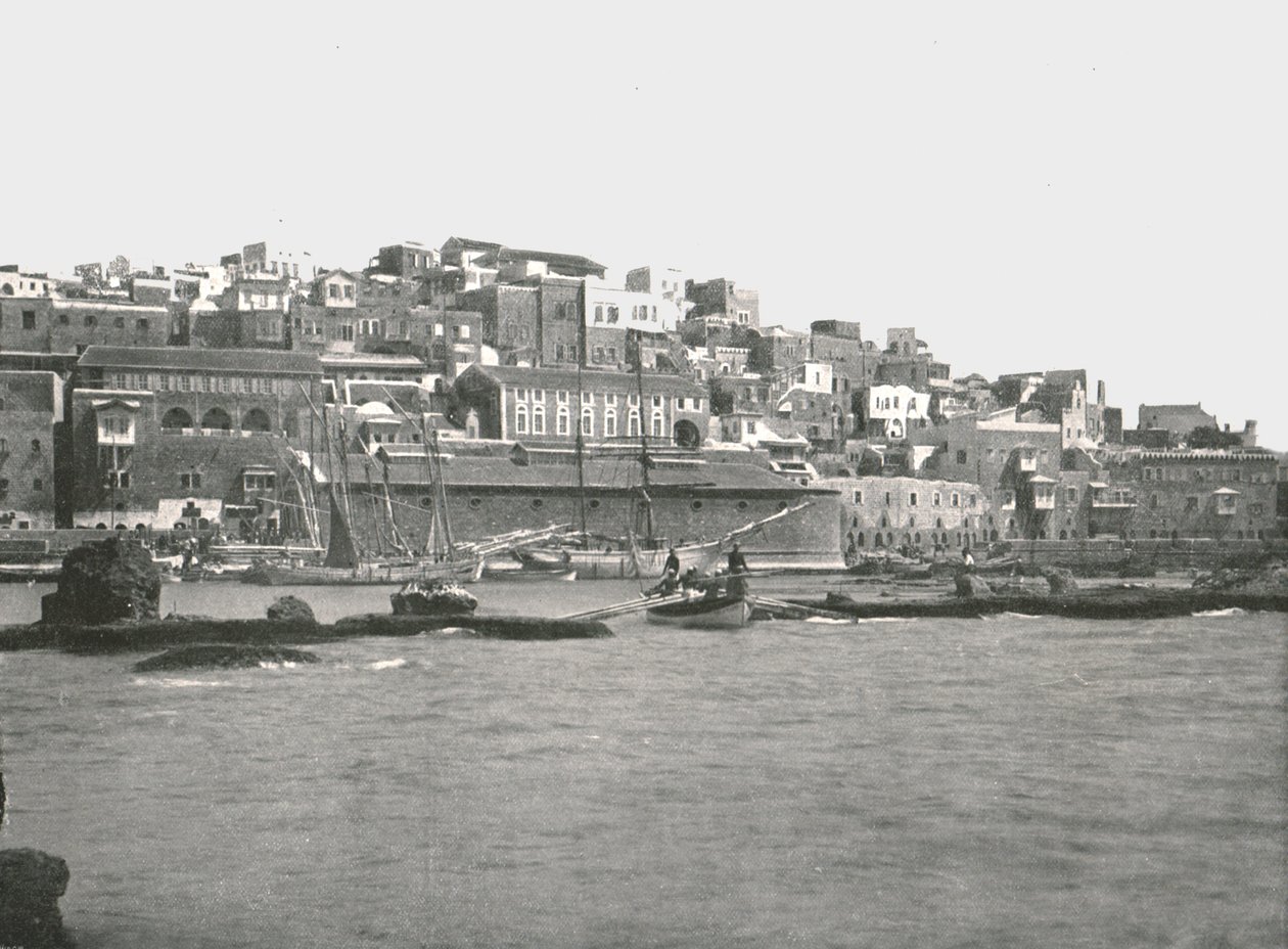 منظر من البحر ، يافا ، فلسطين ، 1895. بواسطة W and S Ltd