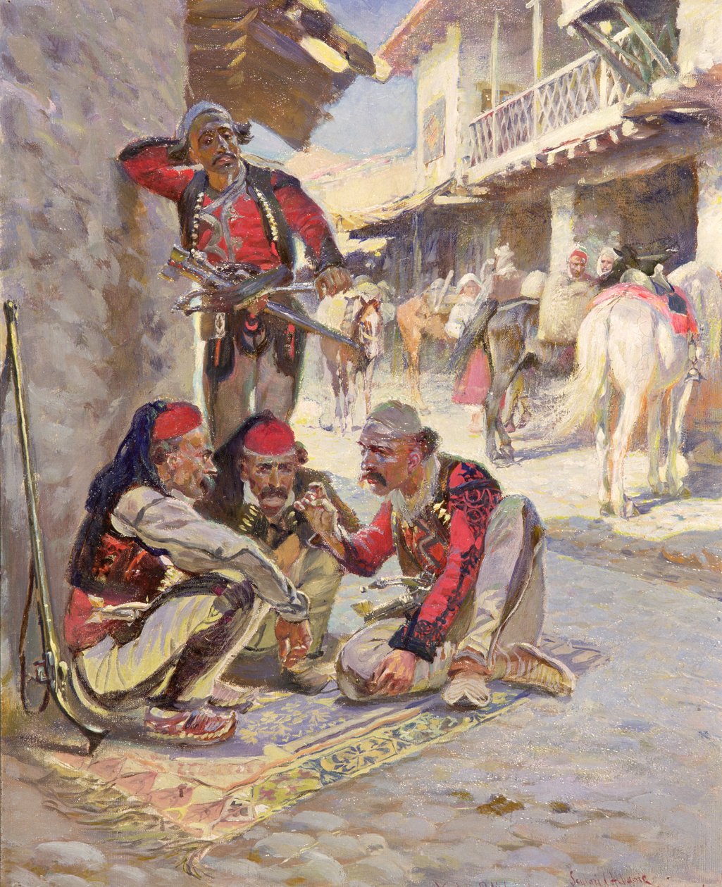 لعبة النرد ، 1892 بواسطة Waclaw Pawliszak