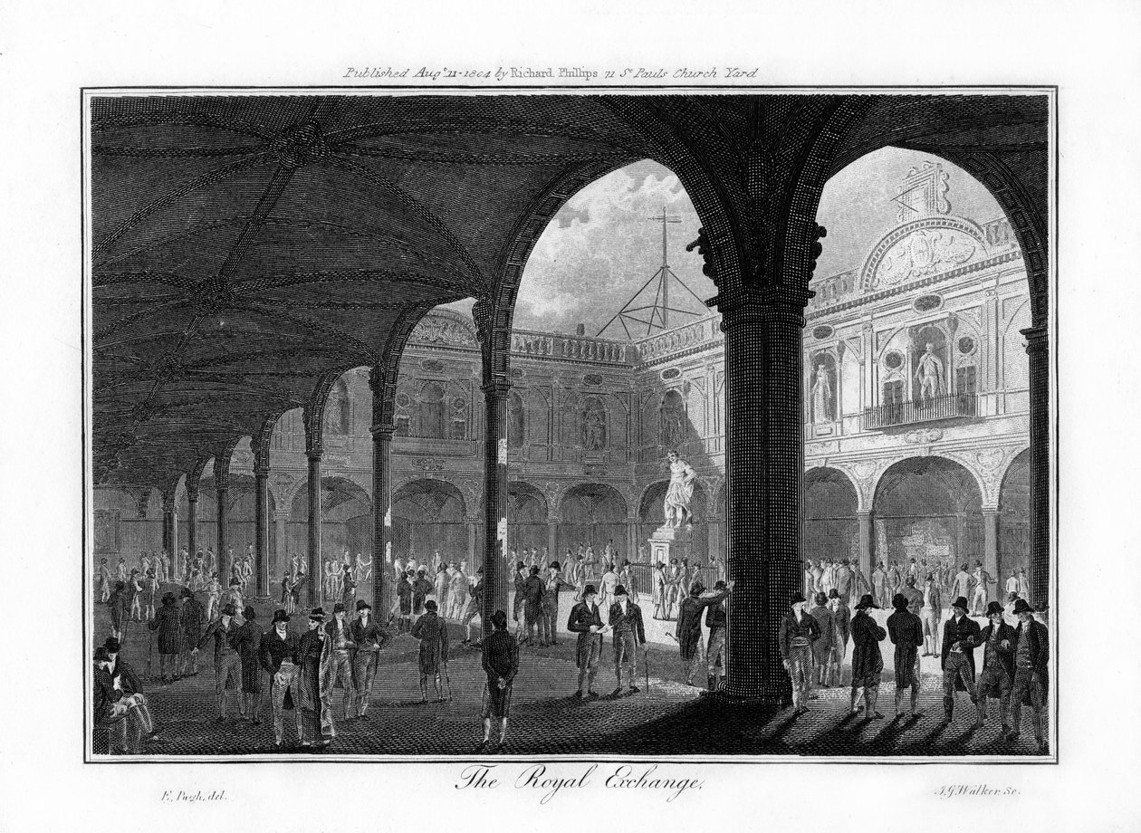 التبادل الملكي ، لندن ، 1804. بواسطة ووكر