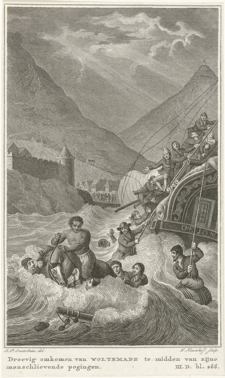 وفاة Wolt made في رأس الرجاء الصالح 1773 بواسطة والراد نيوهوف
