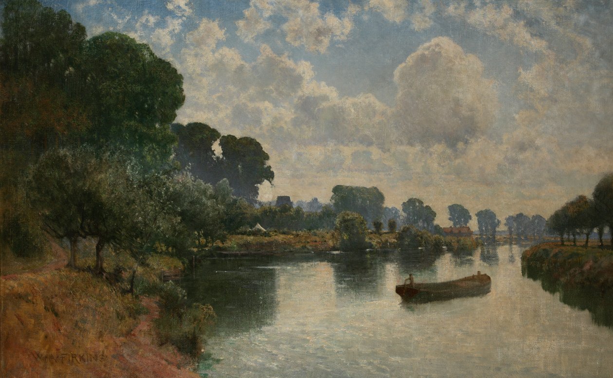 كيباكس فيري ، ووستر ، c.1900 بواسطة والتر ألفريد فيركنز